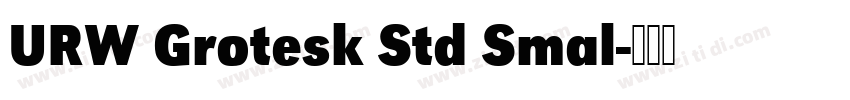 URW Grotesk Std Smal字体转换